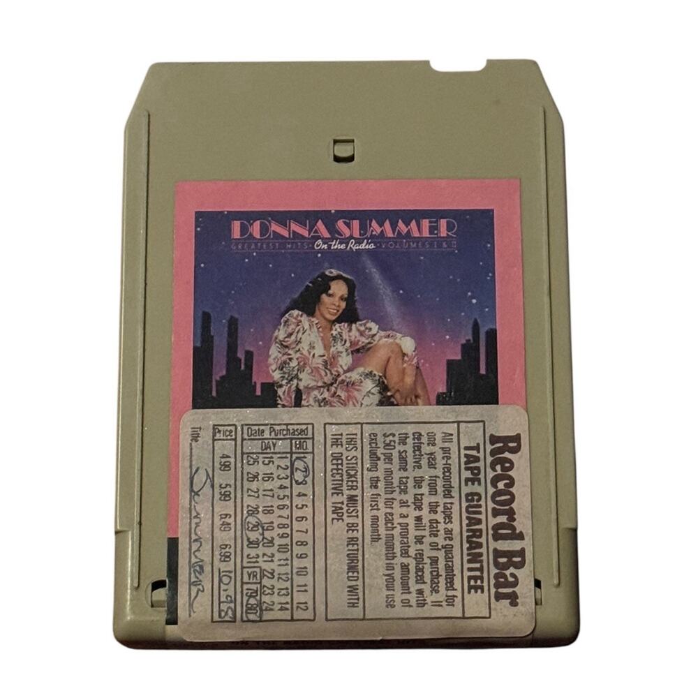 Donna Summer On The Radio Hits 8-Track Record Bar Tape Guarantee‎ Untested